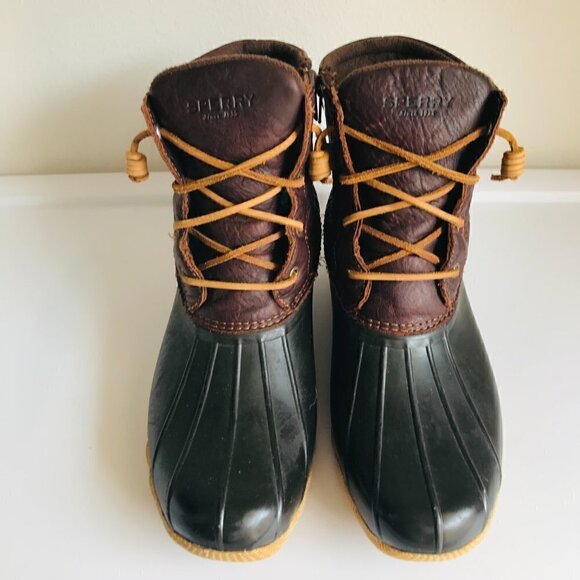 Sperry Black Saltwater Duck Boot Size 11 - Picture 5 of 11